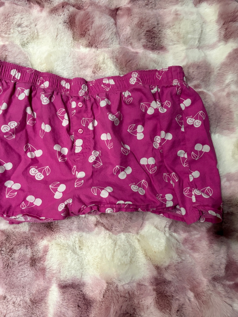 Victoria secret Pink Cherry-Print Elastic Waist Shorts
